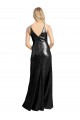 Cheap Full Length A-Line Sequin Bridesmaid Dress with Spaghetti Straps V-Neckline Canada