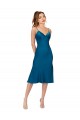Cheap Midi Silky Satin Bridesmaid Dress Canada