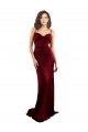 Cheap Cowl Neck Long Criss Cross Open Back Silky Satin Bridesmaid Dress Canada