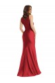Cheap Square Neck Silky Satin Mermaid Bridesmaid Dress with Side Slit Canada