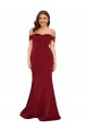 Cheap Off Shoulder Sleeves Sweetheart Neckline Long Spandex Bridesmaid Dress Canada