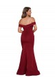 Cheap Off Shoulder Sleeves Sweetheart Neckline Long Spandex Bridesmaid Dress Canada
