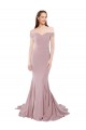 Cheap Off the Shoulder Mermaid Long Sweep Train Bridesmaid Dress Canada