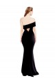 Cheap Asymmetrical Draped Off the Shoulder Banded Crepe Bridesmaid Dress Canada