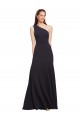 Cheap Fit and Flare Crepe Bridesmaid Dress with One Shoulder Canada
