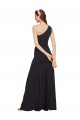 Cheap Fit and Flare Crepe Bridesmaid Dress with One Shoulder Canada