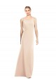 Cheap V-Spaghetti Strap Open Back Bateau Neck Trumpet Bridesmaid Dress Canada