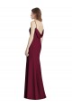 Cheap Open Cowl Back Bateau Neck Trumpet Bridesmaid Dress Canada