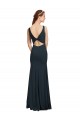 Cheap Sleeveless Bateau Neckline Crepe Bridesmaid Dress with Twist Back Canada