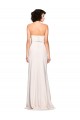 Cheap Strapless Crepe Fitted Bridesmaid Dress with Twist Bow Canada
