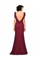 Cheap Crepe Slip Bridesmaid Dress with Ruffled Straps Canada