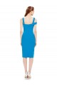 Cheap Sleeveless Crepe Cocktail Dress with Keyhole Off The Shoulder Detailing Canada