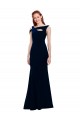 Cheap Sleeveless Crepe Mermaid Bridesmaid Dress with Side Slit Canada
