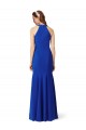 Cheap Halter V-Neck Long A-Line Crepe Bridesmaid Dress Canada