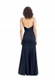 Cheap Fit and Flare Scoop Neck Long Sleeveless Stretch Crepe Bridesmaid Dress Canada