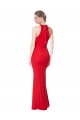Cheap Halter Neck Keyhole Back Sleeveless Crepe Maxi Bridesmaid Dress Canada
