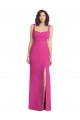 Cheap Wide Strap Notch Empire Waist Bridesaid Dress with Front Slit Canada