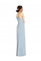 Cheap Asymmetrical Off the Shoulder Cuff Trumpet Bridesmaid Dress With Front Slit Canada