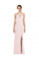 Cheap Criss Cross Halter Princess Line Trumpet Bridesmaid Dress Canada