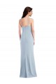 Cheap Flattering Crepe Trumpet Maxi Bridesmaid Dress with Front Slit Canada