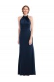 Cheap High Neck Open Back Long Maxi Bridesmaid Dress Canada