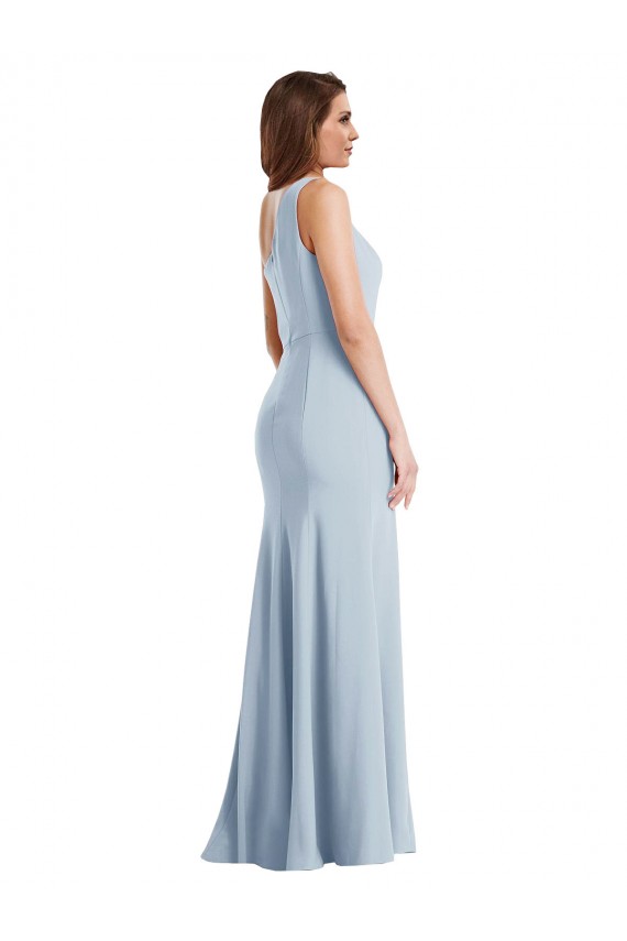 Cheap Bold One Shoulder Trumpet Maxi Bridesmaid Dress Canada