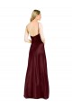 Cheap Sleek Spaghetti Straps V-Neck Stretch Satin Bridesmaid Dress with Center Front Slit Canada