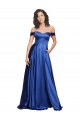 Cheap Off the Shoulder Sweetheart Stretch Satin Ball Gown Bridesmaid Dress Canada