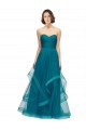 Cheap Sweetheart Tulle Bridesmaid Dress with Wide Waistband Canada