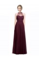 Cheap Full Length Soft Tulle Spaghetti Strap Bridesmaid Dress Canada
