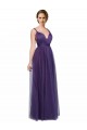 Cheap Twisted Straps Sweeheart Long Tulle Bridesmaid Dress Open Back Canada