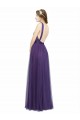 Cheap Twisted Straps Sweeheart Long Tulle Bridesmaid Dress Open Back Canada