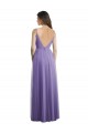 Cheap Sweetheart Deep V-Back Tulle Bridesmaid Dress with Draped Bodice Canada