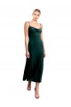 Cheap Midi Length Cowl Neck Velvet Slip Bridesmaid Dress Canada