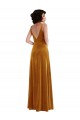 Cheap Twist Front Cutout Velvet Maxi Bridesmaid Dress with Pockets Canada