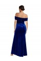 Cheap Full Length Long Velvet Bridesmaid Dress with Side Split Canada