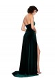 Cheap Sweetheart Fluid Velvet Bridesmaid Dress with High Split Canada