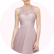 Cheap Illusion Neck Bridesmaid Dresses Canada